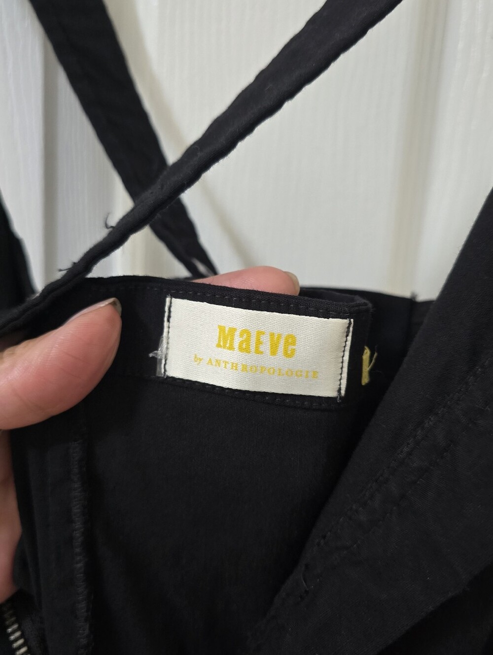 Anthropologie Maeve Black Naomi Jumpsuit Size 4 - Picture 7 of 9